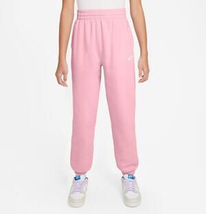 NIKE Sportswear Club Fleece Sweatpants Relaxed Fit Elastic Waist Pink Girls Sz S